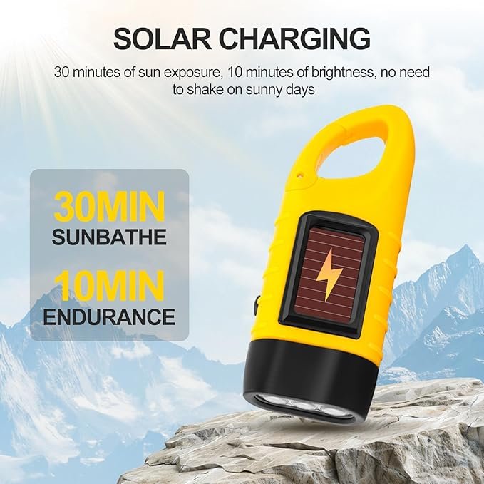 Linterna LED con manivela